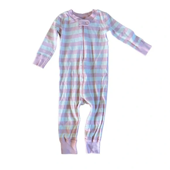 Hanna Andersson Striped Pajamas 9-18 Months - Picture 1 of 4
